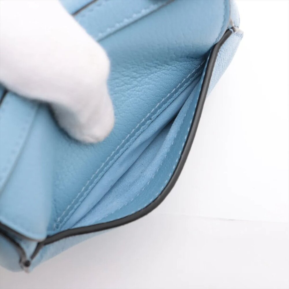 Sold Out Christian Dior Saddle Bag Leather 2 Way Handbag Blue - Picture 11 of 14